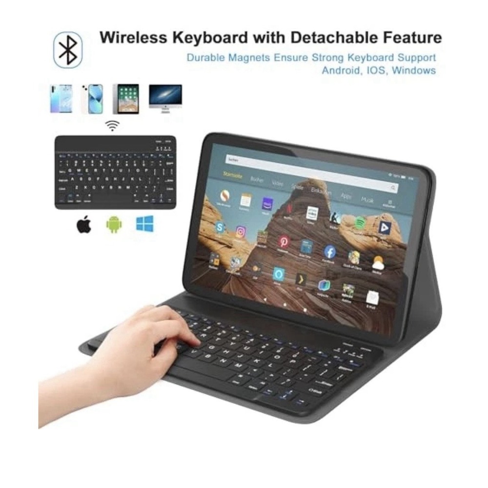 Keyboard Case for Amazon Fire Max 11 (13th Generation, 2023 Release) PU